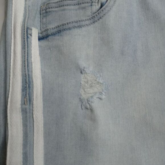 GB Gianni Bini Tuxedo Stripe Raw Step Hem Jeans - Picture 2 of 9